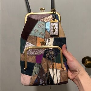 Coach Patchwork Leather Crossbody Bag in Multicolor